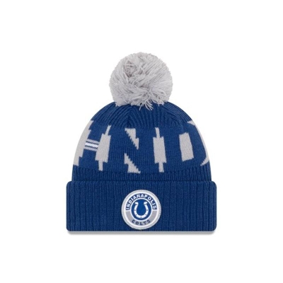 Indianapolis Colts Gorra | New Era NFL Cold Weather Sport Knit Beanie Mexico - Azules